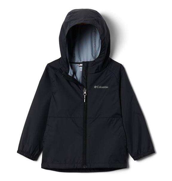 Columbia Switchback II Rain Jacket Black For Girls NZ9568 New Zealand